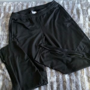 Black Adidas Tapered Sport Pants Size L